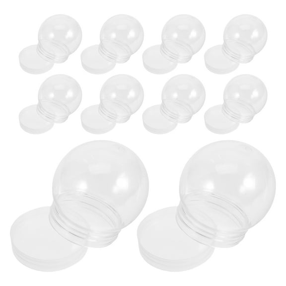 SEWCHICS 24-Pack Clear Water Globes for Craft Projects, Holiday Decorations, and Creative Handmade