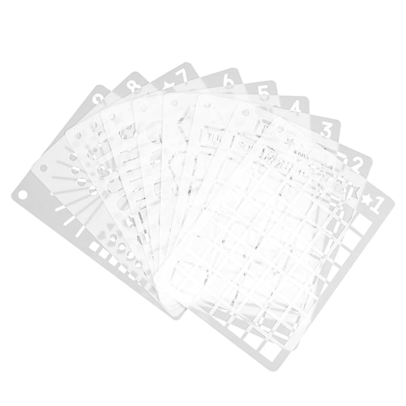 SEWCHICS A5 Plastic Journal Templates for Planning and Doodling 24 Pieces