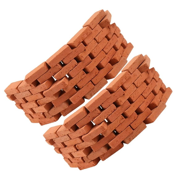 SEWCHICS 250 Pieces Small Clay Model Bricks with Realistic Texture for Architecture Model Kits and Projects