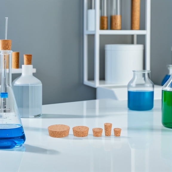 SEWCHICS 25PCS Bottle Corks Replacement Stoppers Tapered Shape Designed for Laboratory Jars Use