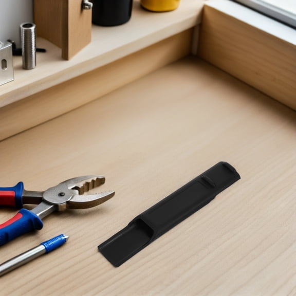 SEWCHICS 2PCS Black Tire Machine Rim Protector Sleeve for Car Durable Plastic Pry Bar Guard with Noise Reduction