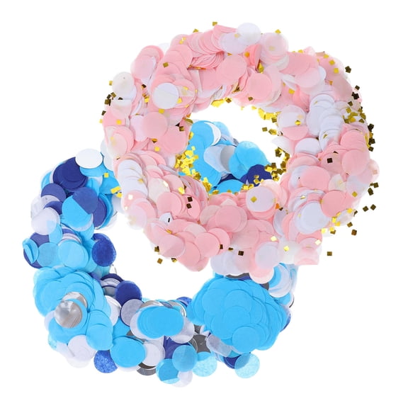 SEWCHICS 2-Pack Decorative Round for Birthday, Holiday, Wedding, and Party Decorations