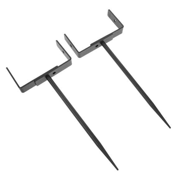 SEWCHICS Weather Resistant Adjustable Metal Downspout Holder, Black, Secure Support Brackets, 2 Pieces