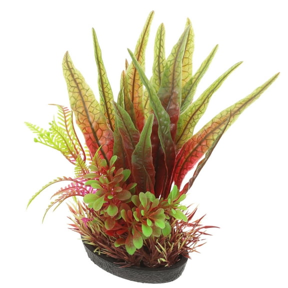 SEWCHICS Aquatic Decoration Plastic Pet Play and Hide For Aquarium 2Pcs 7.5x5.1in