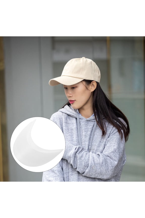 2Pcs Baseball Hat Brims Simple Design Wide Brim for Men and Women Outdoor Activities 15.50X5.80X0.30cm