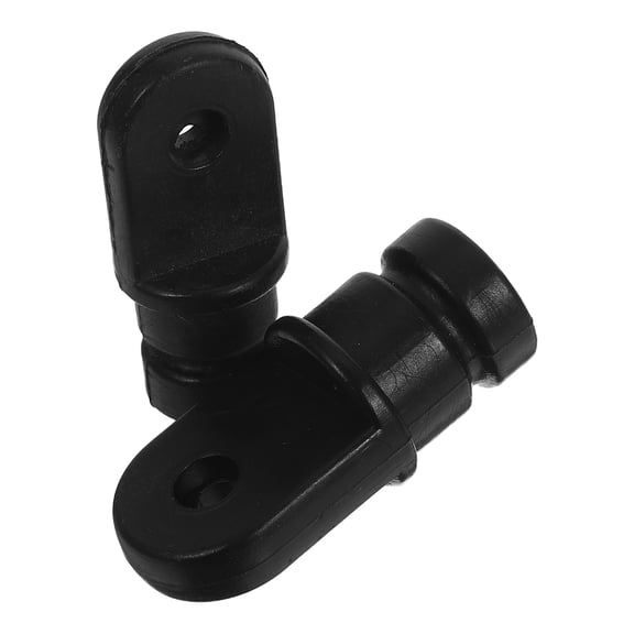 SEWCHICS 2Pcs Boat Safety Equipment Black Nylon End Caps Weatherproof Deck Rail Protection