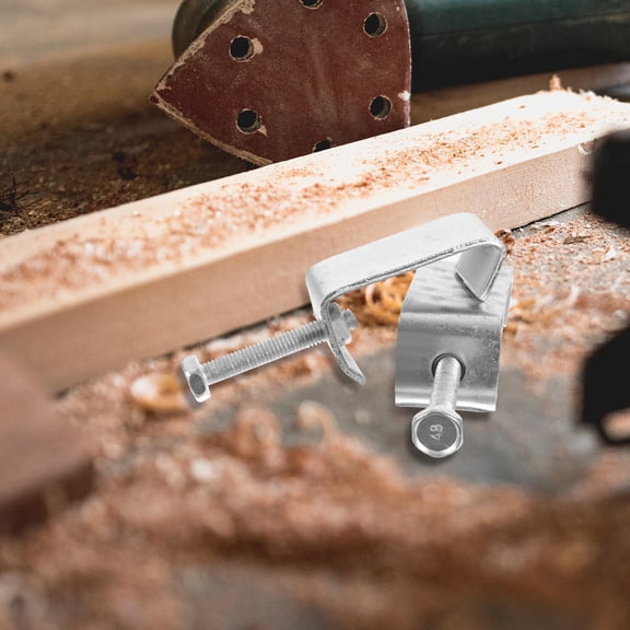 SEWCHICS 2Pcs Heavy Duty Metal C Clamp Stainless Steel Fastening for Civil Pipeline Industry