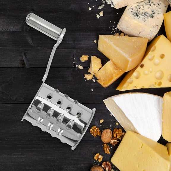 SEWCHICS Stainless Steel Rotary Cheese Grater with Handle, 2-Piece Set, , Kitchen Tool for Easy Grating