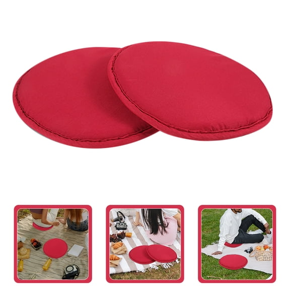SEWCHICS 2Pcs Sitting Mat Red PP for Camping Dirt Resistant Seating