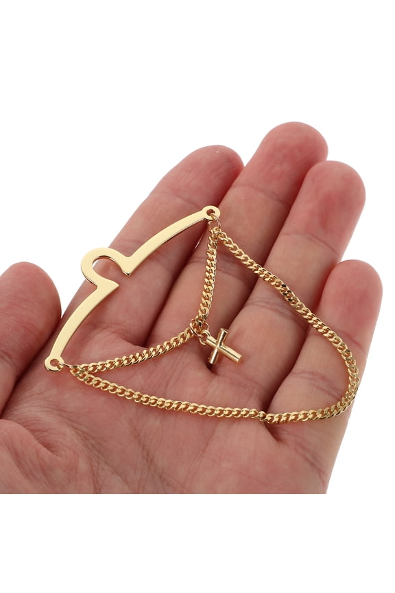 2-Pack Copper Tie Clips with Stylish Cross Design for Business, Weddings, Formal Occasions and Everyday Use