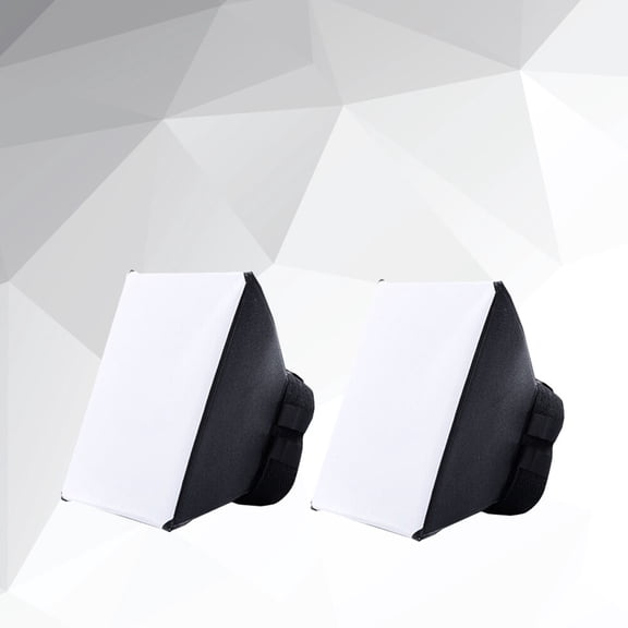 SEWCHICS 2-Pack Flash Diffuser Softbox Softens Harsh Shadows with Portable, Foldable Design for Photography