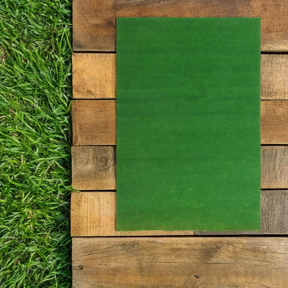 SEWCHICS 2- Artificial Grass Rug Outdoor Patio Decor for Balcony, Garden, Party Use