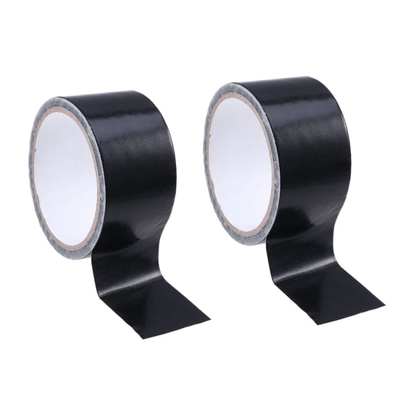 SEWCHICS 2-Pack Carpet Tape, Single Sided Adhesive Cloth Tape Black for Heavy Duty Use and Strong Bonding