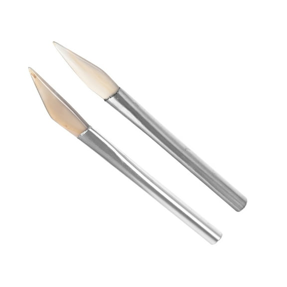 SEWCHICS 2Pcs Jewelry Polisher Agate Shaped Tool for Craftsmen and Jewelry Makers Silver