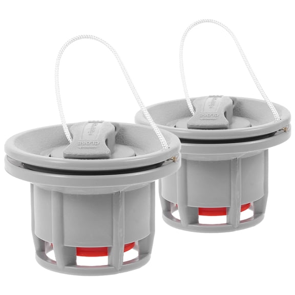 SEWCHICS 2Pcs Kayak Drain Plug Kit Grey Pom Material High Pressure Inflatable Boat Valve