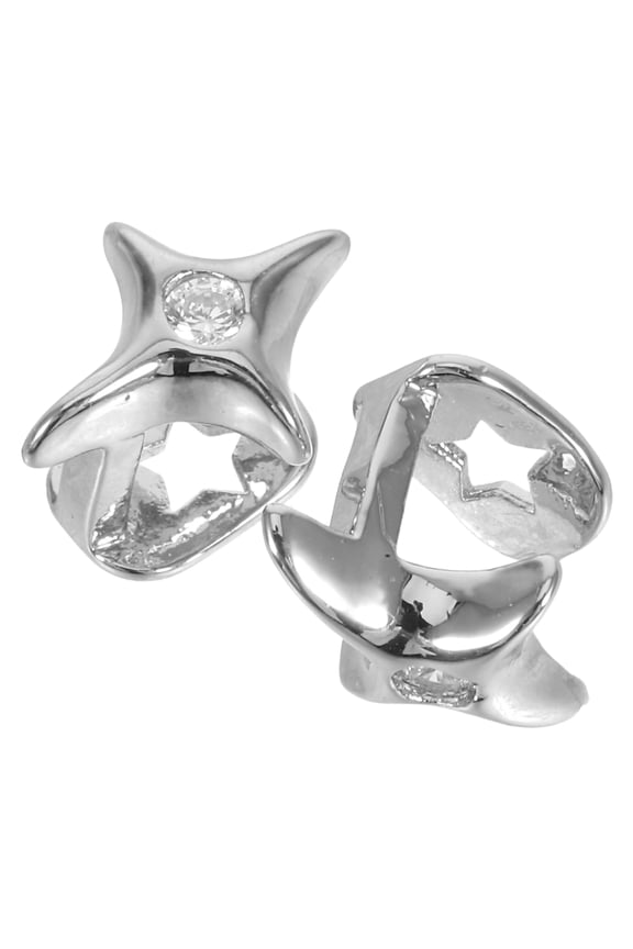 2 Pieces Lightweight Star Tooth Grill Metal Jewelry Accessory for Casual Wear and Fashion Style