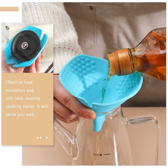 SEWCHICS 2-Pack Silicone Hot Pot Lid Mitts Pot Handle Covers for Kitchen Cooking Safety