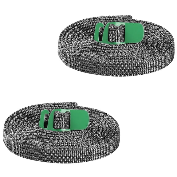 SEWCHICS 2Pcs Outdoor Gear Bundling Belts Silver Polypropylene for Daily Use