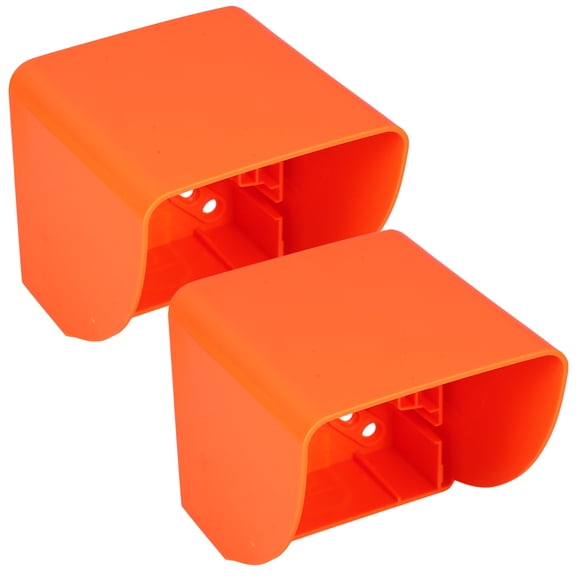 SEWCHICS 2Pcs Outdoor Waterproof Switch Socket Cover Orange Weatherproof Receptacle Protection