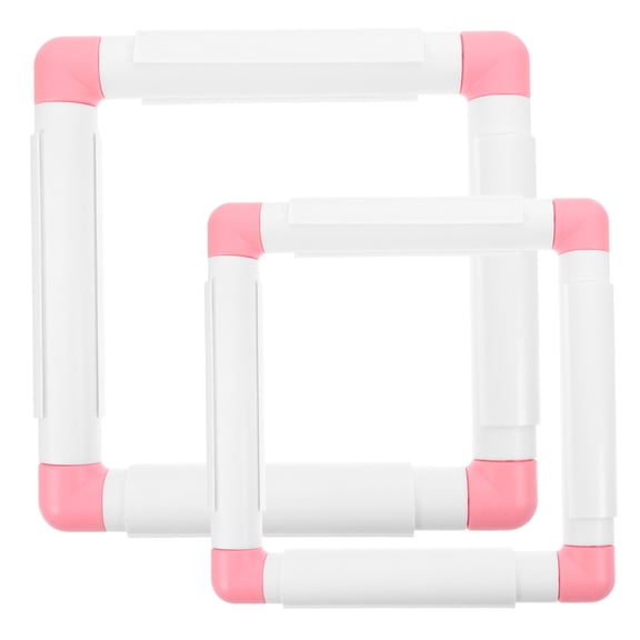 SEWCHICS 2-Pack Plastic Stitching Frames for Embroidery, Quilting, Cross with and Stable Design