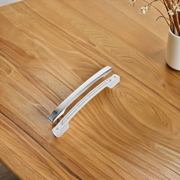SEWCHICS 2Pcs Plated Silver ABS Refrigerator Door Handles Grip Universal Fit for Freezer and Fridge Doors