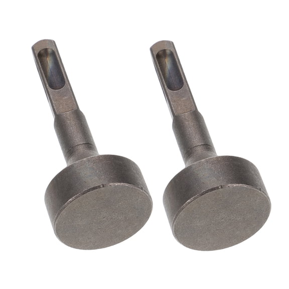 SEWCHICS 2Pcs Plated Silver Alloy Electric Hammer Drill Attachment for Ground Rod Driving with Precision Adjustment System