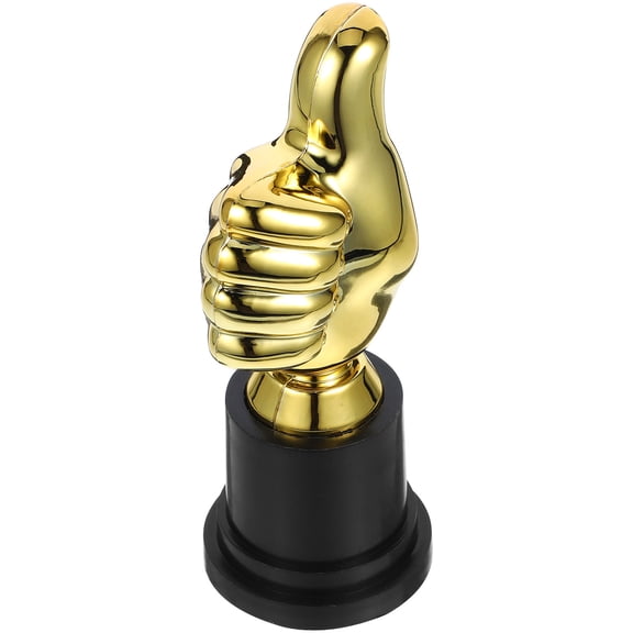 SEWCHICS PP Thumb Trophy Golden Award for Decoration Realistic Appearance 2Pcs
