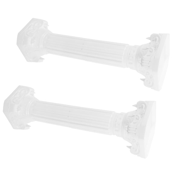 SEWCHICS Set of 2 White Plastic Wedding Roman Pillars Decorative Road Guides for Event and Ceremony