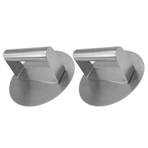 SEWCHICS 2Pcs Burger Patty Press Stainless Steel Grill Meat Smasher Tool with Stable Welded Handle