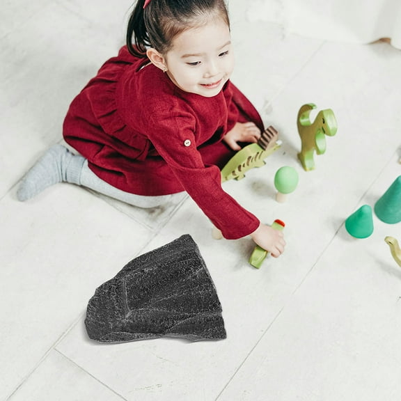 SEWCHICS 2-Pack Small Decorative Stone Simulations for Garden, Aquarium, Fish Tank with Realistic Natural Appearance