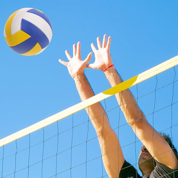 SEWCHICS 2-Pack Soft Indoor Volleyballs in Assorted Colors for Sports Training, Practice, and School Entrance Exams