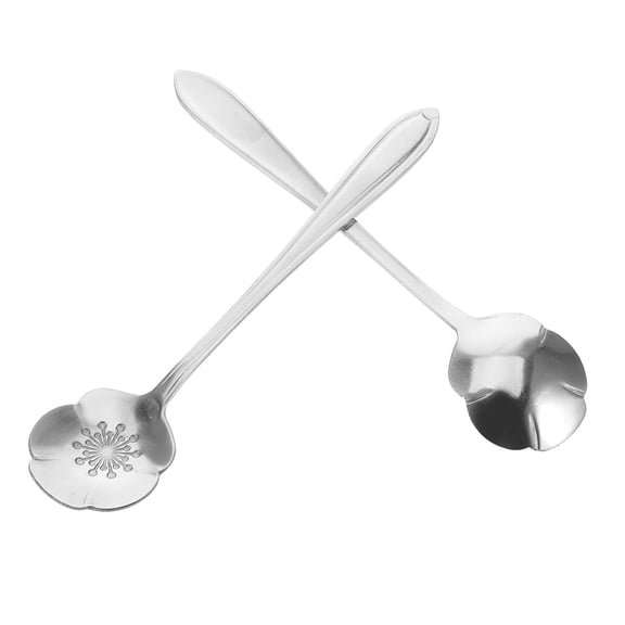 SEWCHICS Set of 2 Metal Teaspoons for Tea, Coffee, Tableware, Office Use and Everyday Adult Dining