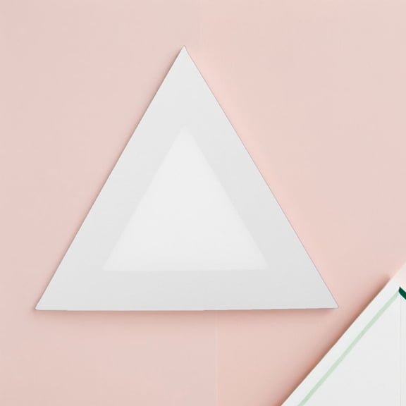 SEWCHICS 2-Pack Triangle Flat Canvas Boards for Painting and Art Projects, Stretched Canvas Ideal for Students and Beginners