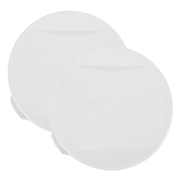 SEWCHICS 2Pcs Weatherproof Junction Box for DIY Electronic Projects Square White ABS Material