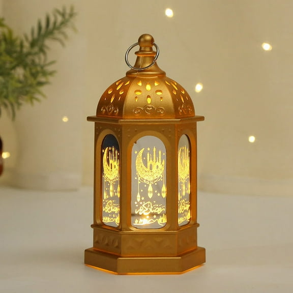 SEWCHICS 2-Pack Vintage Style LED Candle Lanterns, Golden Flameless Decorative Lamps for Home, Patio, Indoor and Outdoor Use