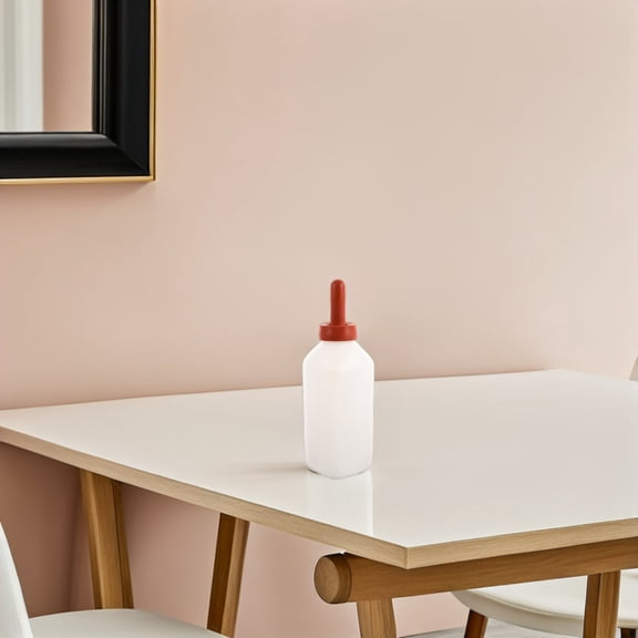 SEWCHICS 2Pcs Milk Bottle for Cows White Animal Specific Feeding Pp Device for Calves and Baby Goats