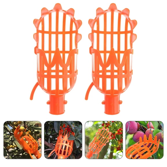 SEWCHICS Fruit Picker PP Orange Labor Saving Tool for Orchard Workers 2Pcs
