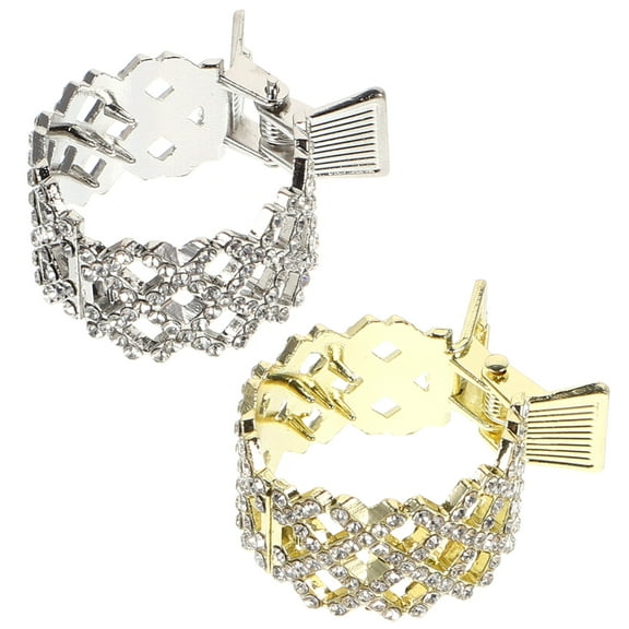 SEWCHICS 2pcs Rhinestone Jaw Clips For Hair Aesthetic Claw Clips For Women For Thin And Hair Easy To Use And Carry