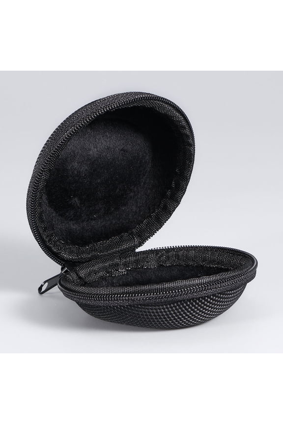 3Pcs Black Watch Case Eva Material with Zipper Felted Interior for Travel