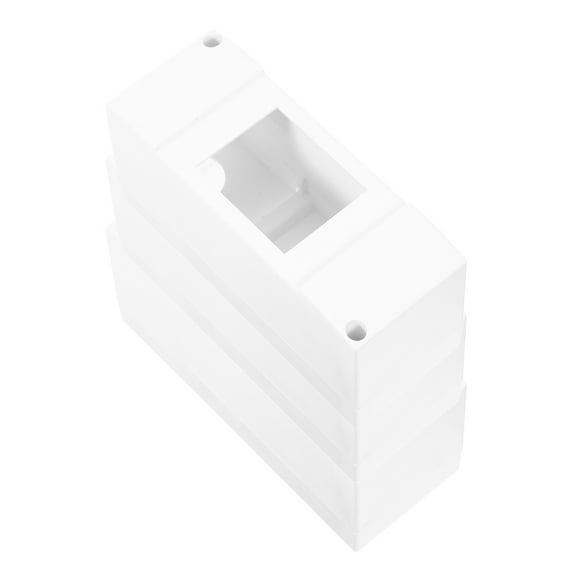 SEWCHICS 3 Pcs White Waterproof Distribution Box for Circuit Breaker Durable ABS for Home and Office Use
