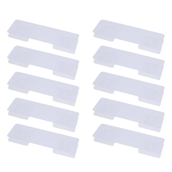 SEWCHICS 30Pcs No Trace Adhesive Buckle Wall Hangers Transparent Nail Free Storage Buckle Stickers