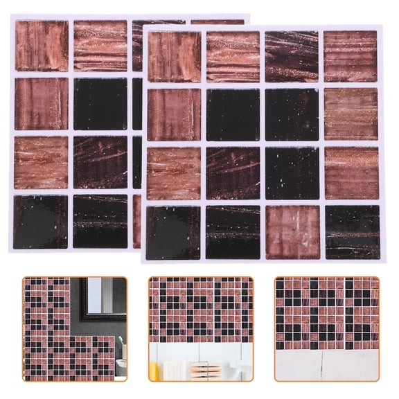SEWCHICS 30Pcs Self Adhesive Peel and Stick PVC Backsplash Tiles for Kitchen Wall Decoration