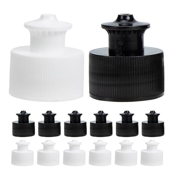 SEWCHICS 30pcs Reusable Leak Proof Push Bottle Caps Replacement Lids for Indoor and Outdoor Use