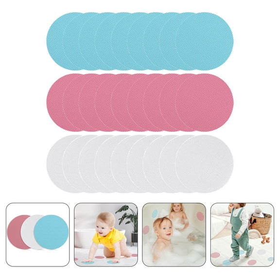 SEWCHICS Bathroom Non- Decals 36 Pcs Assorted Colors PEVA Wall Stickers for Home Decoration