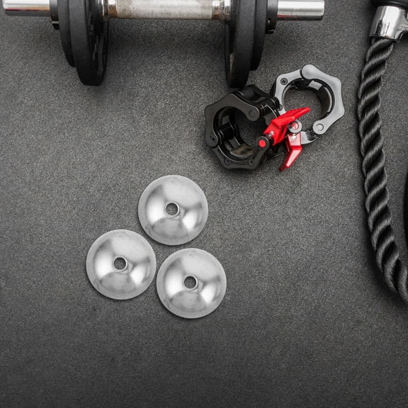SEWCHICS 3Pcs Exercise Machine Attachments Silver Wire Rope Eyelet Terminals for Home Gym