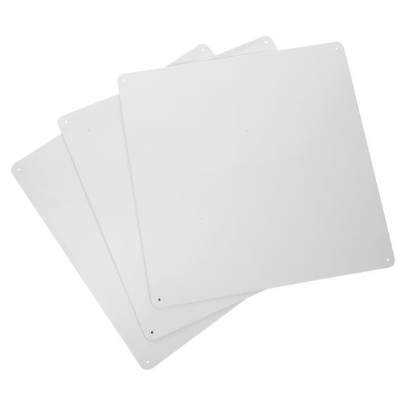 SEWCHICS White Iron Blank Sign Crafting Metal Sheet for DIY Creativity 3Pcs
