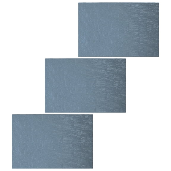 SEWCHICS 3Pcs Lifelike Blue Roof Tiles Model for Crafting Dollhouse Accessories and Wall Decor