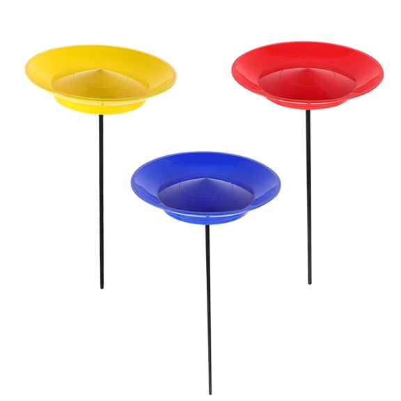 SEWCHICS 3-Piece Lightweight Juggling Plates Set with Rods for Circus and Skill Building