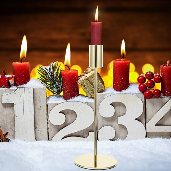 SEWCHICS Set of 3 Iron Taper Candle Holders Decorative Candlesticks for Home Dining Table Centerpiece