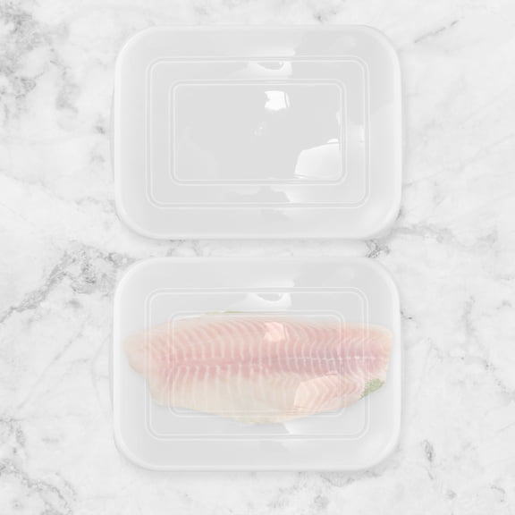 SEWCHICS 3Pcs Stackable Clear Bacon Storage Containers Airtight with Lids for Refrigerator